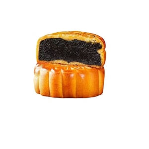 Longfengyuan [Authentic Firewood Black Bean Paste] Black Bean Paste Mooncakes, Cantonese Style, Freshly Made, Super Soft, 100g*2 Pieces