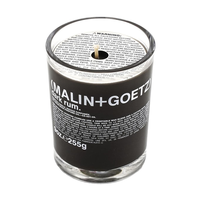 美國MALIN+GOETZ馬林戈茨馬林狗子 香氛蠟燭 黑色蘭姆酒香型 260g