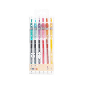  Neutral Pen Bullet press 0.5mm AGPH5609 6 colors 1 Set