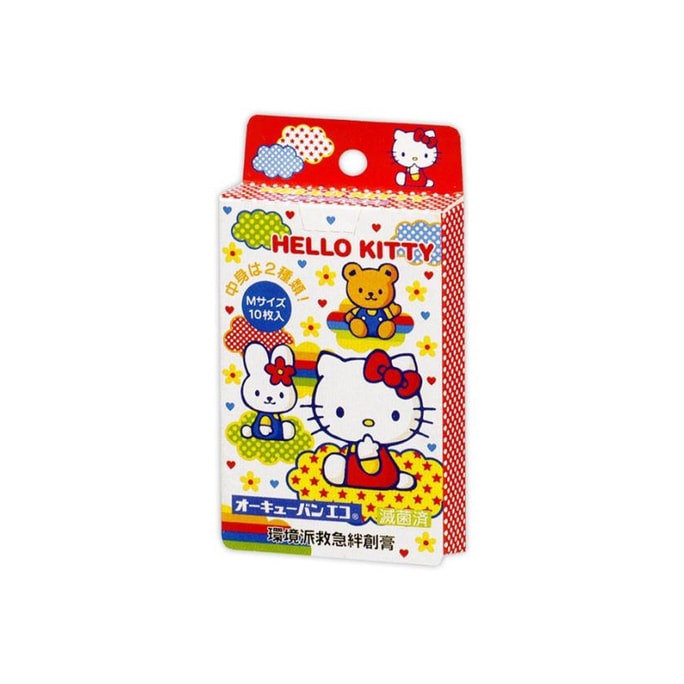 NICHIBAN Hello Kitty Two-Pattern Adhesive Bandages 10 pcs 