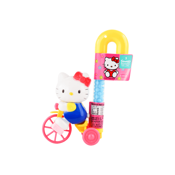 【动漫好物】日本WEED HELLO KITTY 凯蒂猫 单车玩具食玩带汽水糖果