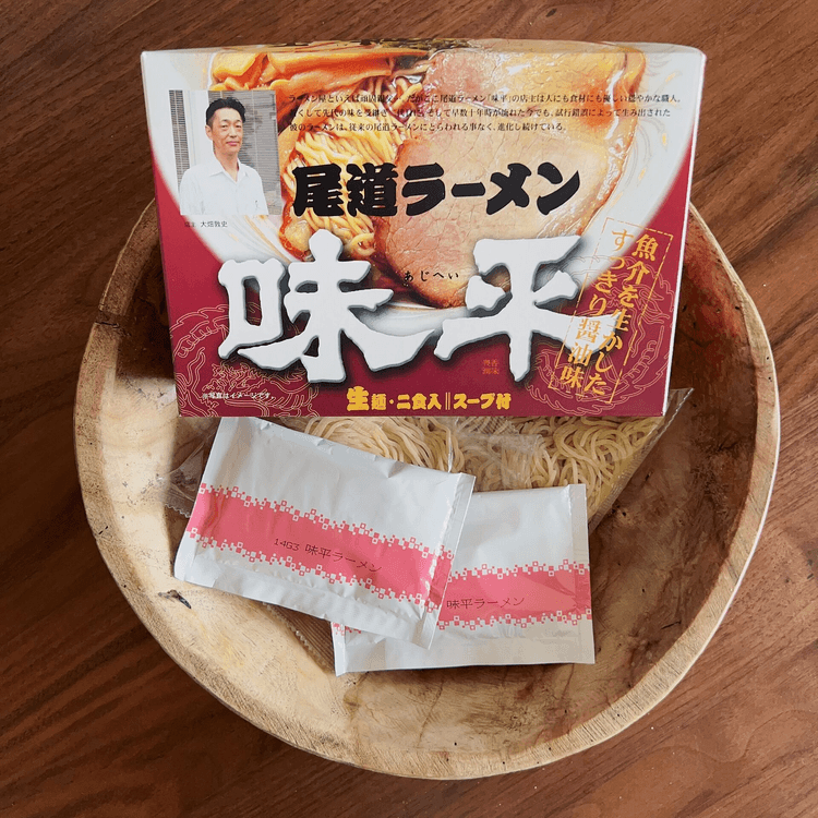 日本直送品】尾道ラーメン 味平 魚介醤油味ラーメン 2食入 細麺 - Yami