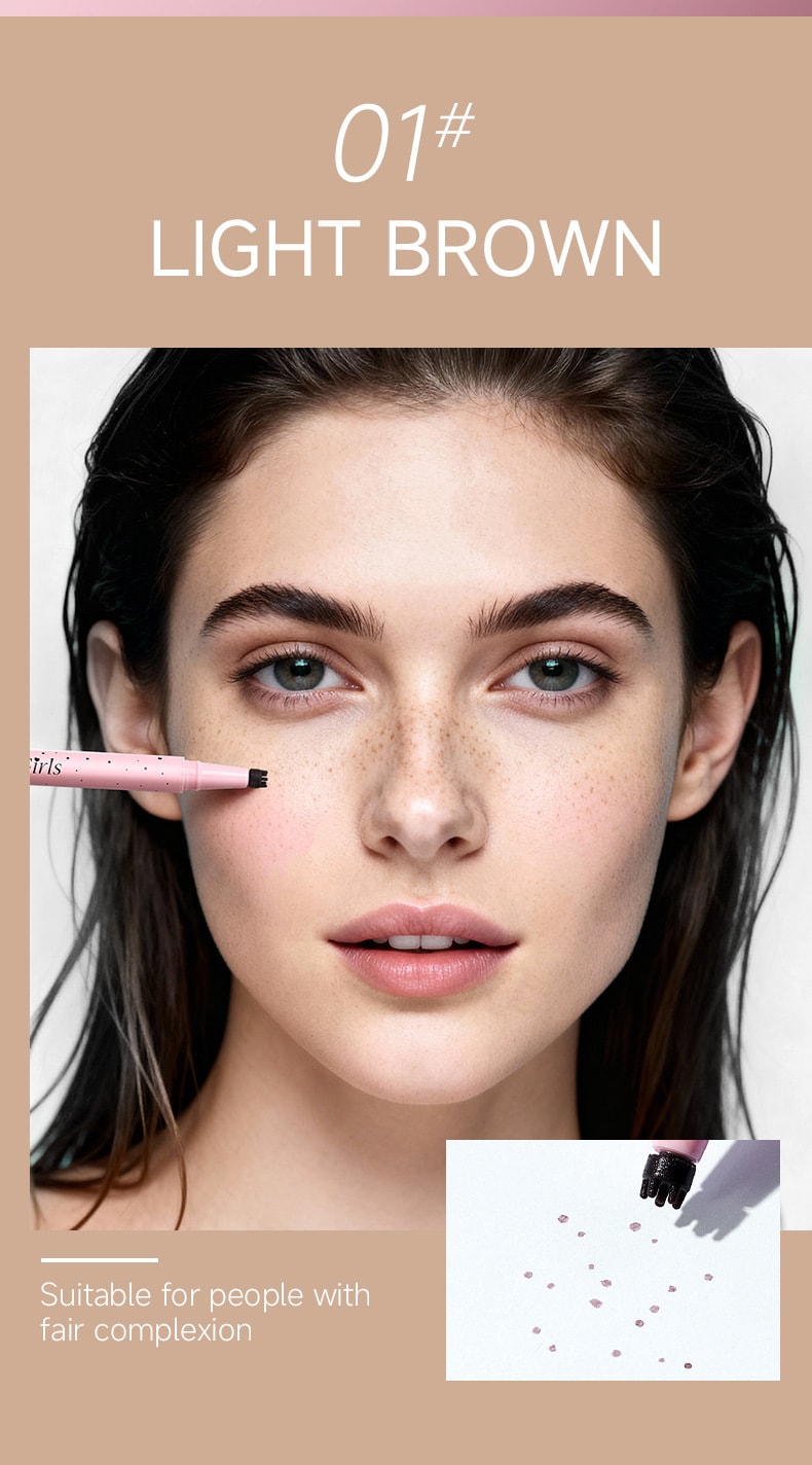 【中国直邮】 Sweet Mint 自然仿真雀斑笔显色防水雀斑点斑笔日杂欧美跨境彩妆一支