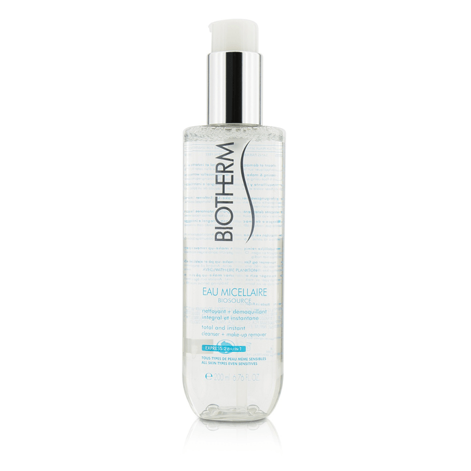 Biotherm Biosource Eau Micellaire Total & Instant Cleanser + Make-Up Remover - For All Skin Types 200ml/6.76oz