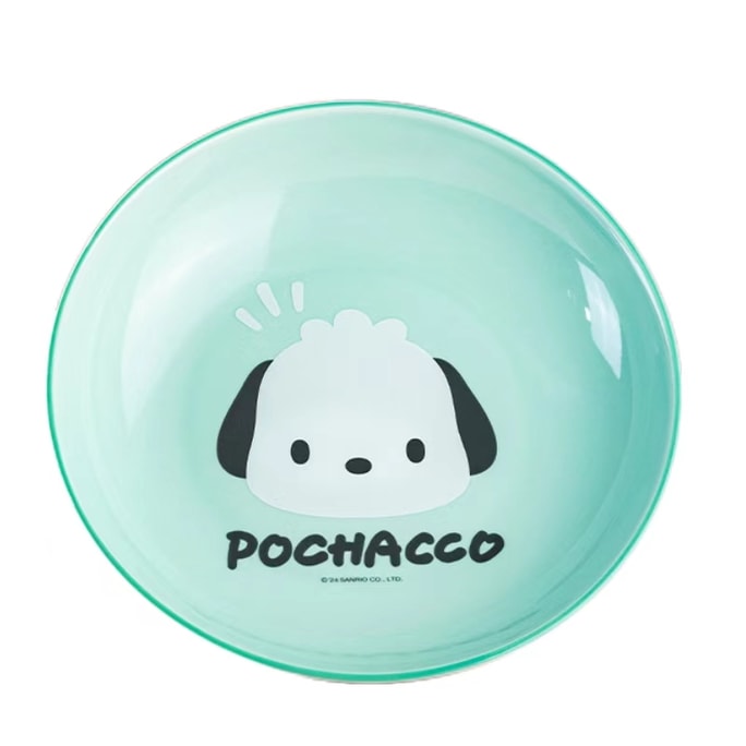 【中国直送】ぐじしソリッドカラーセラミックプレート漫画ガーリーハートおうちごはんサンリオ古代プレート-パチャッコ 1個*|到着予定納期3-4週間