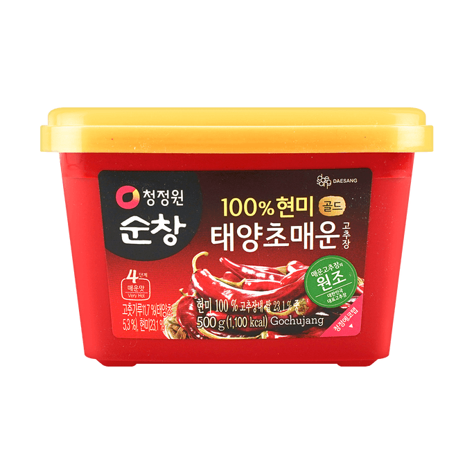 아주 매운 한국식 핫 칠리 페이스트, 17.6oz