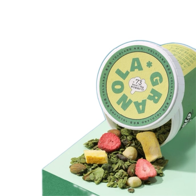 【中国直邮】 有乐岛 /松脆烘焙燕麦/日式抹茶 大颗粒坚果仁清新抹茶香气日式抹茶味300g*1桶