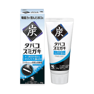 【日本直邮】KOBAYASHI小林制药 黑炭美白牙膏 90g 柠檬茶薄荷味
