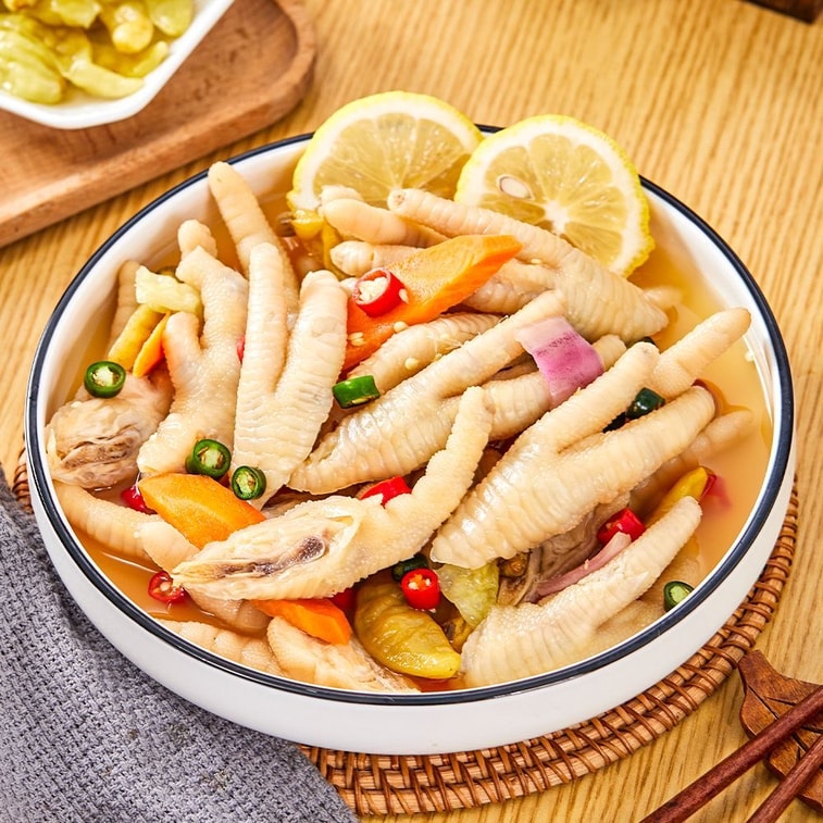 Wei Weng Pickled Pepper Chicken Feet Seasoning 238g Homemade Sour and Spicy Pickled Chicken Feet Sauce for Commercial and Home Use with Wild Green Chili 7