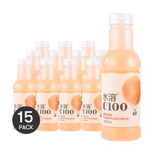 农夫山泉 水溶C100 西柚汁饮料 复合果汁饮料 445ml*15【15瓶装】