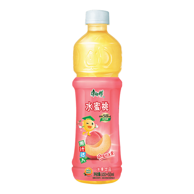 商品详情【全网最低价】康师傅 水蜜桃 水果果汁饮料 500ml