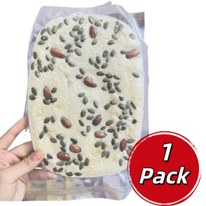 【中国直邮】千百味内蒙古特产奶皮脆奶酥黄油酸奶手工烤大奶皮儿童营养零食 坚果奶皮脆 140g*1片