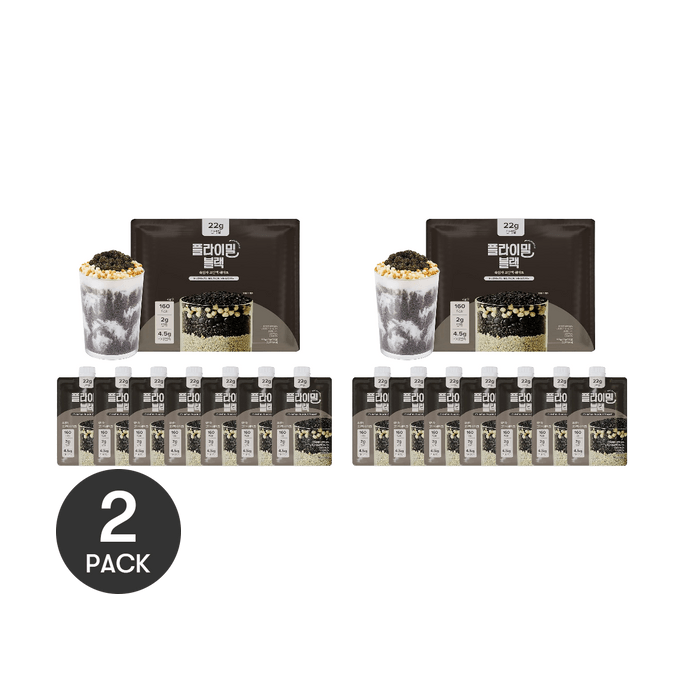 Flimeal 단백질 쉐이크 검은깨 (45g * 7개입) *2【2팩】