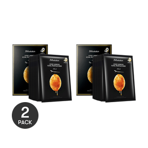 Honey Luminous Royal Propolis Mask, Black, 30ml x 20 Sheets【Value Pack】