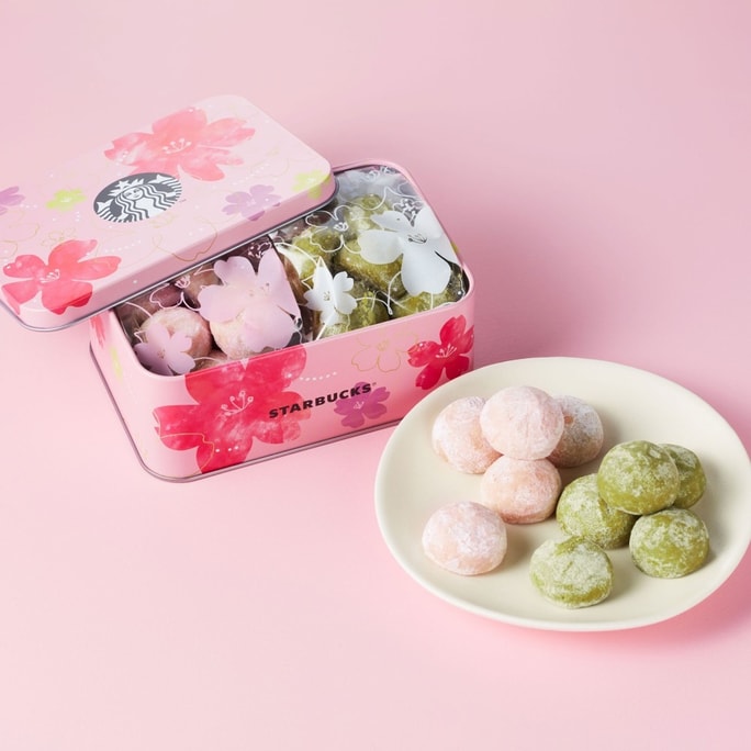 Japanese Starbucks Sakura Edition Two types of ball cookies (sakura & matcha)