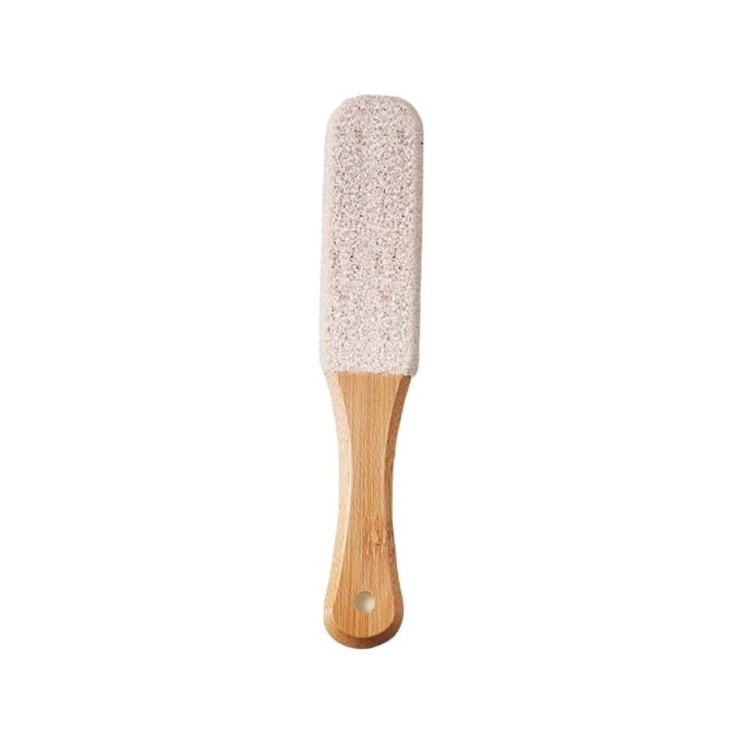 Nano Stone Foot File Scrubber With Wooden Handle 1pc