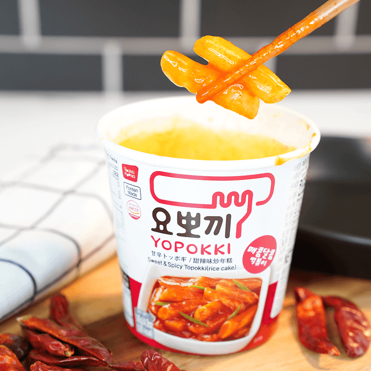 韩国YOPOKKI 炒年糕 杯装 混合4口味 495g【超值装】【大蒜照烧+甜辣+泡菜+炸酱】【微波加热 2分钟即食】 7