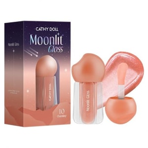 Moonlit Lip Gloss #10 Charming, 0.12 oz High Shine Glassy Finish, Hydrating Non-Sticky
