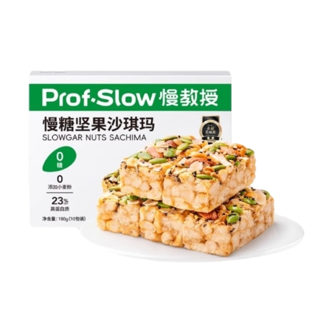 【중국 직송】슬로우프로페서 슬로우 슈가넛 샤치마 무설탕 180g