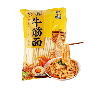 Beef Tendon Wheat Noodles, 17.64 oz 【For Shaanxi Liangpi and Spicy Strips】