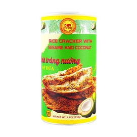 Rice Cracker With Sesame And Coconut, 5.29 oz