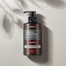 韩国KUNDAL 蜂蜜夏威夷果天然洗发水 无硅油柔顺洗发 改善干枯温和清洁保湿 黑莓海湾香型 500ml
