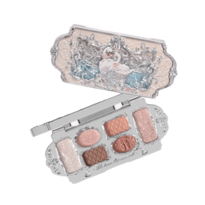 華志小白鳥 バレエ シックスカラー アイシャドウ パレット マット ファイングリッター パールセント 6.5g #01 ホワイトスワン