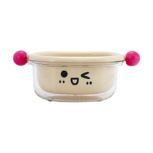 Small Double - Layer Colander, Cream - White, Fine Draining Holes, Easy to Store