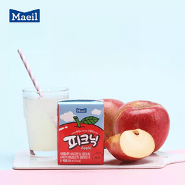 韩国MAEIL  苹果果汁饮料 200ml*6盒 【小红书爆火】【BLACKPINK朴彩英同款】