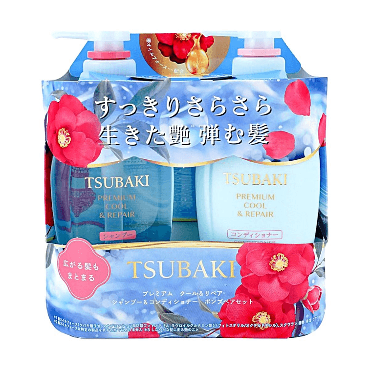 TSUBAKI Blue Premium Cool Hair Shampoo and Conditioner Set, 15.2 fl oz*2【Limited Edition】 4
