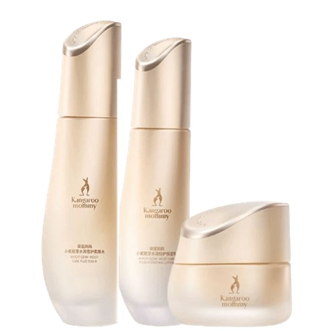 Natural Moisturizing Cleanser Set: Cleanser + Lotion + Cream (Recommended by Angel Ying)