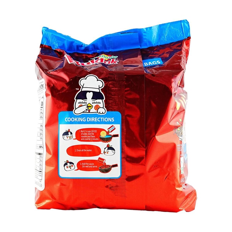 韩国SAMYANG三养 BULDAK 辣鸡肉拌面火鸡面 日式炒面味 5连包 625g【招牌辣酱融合日式酸甜】【爆款新口味】 6