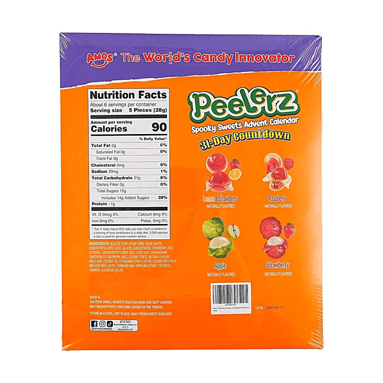 Peelable Gummy Candy, Spooky Sweets 31 - Day Advent Calendar, 6.0oz【Halloween Limited】【Trick - or - Treating】 6