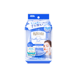 日本MANDOM曼丹 BIFESTA繽若詩 免洗清潔卸妝面巾 清爽透亮型 46枚入 (包裝隨機髮)