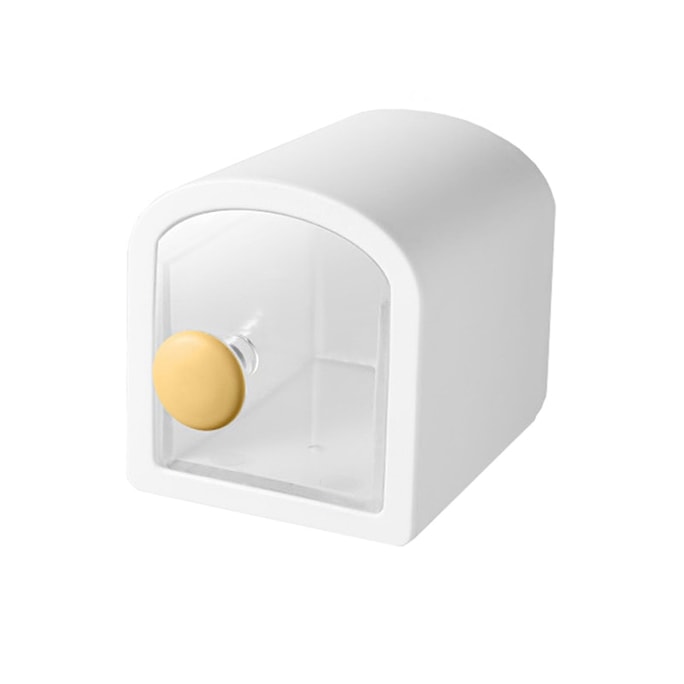 Spice Box Drawer Type Portable White And Yellow1PC