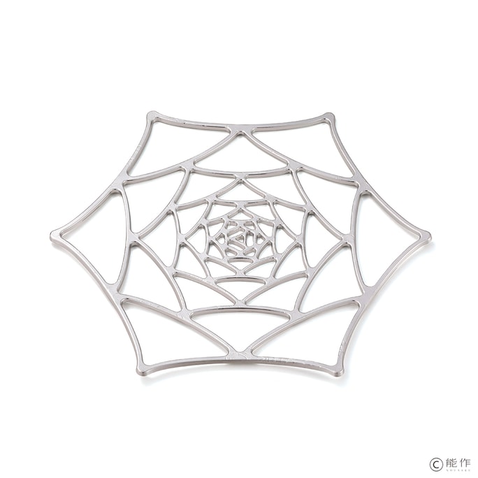 日本能作手工制作的银折叠篮 - 玫瑰(中 8.5 x 8.5 英寸)