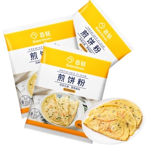 安琪 【色泽金黄 松软可口】煎饼粉 山东杂粮煎饼 煎饼果子锅鸡蛋煎饼原料85g* 3袋 早餐专用预拌粉非韩国煎饼 烘焙原料【预先调配快操作】