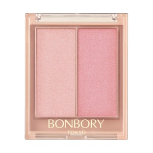 Face Glow Color Duo Blush & Highlighter #03 Romance Glow, 0.21oz