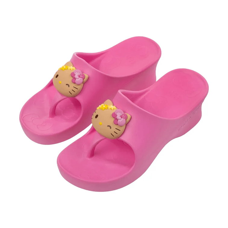 野兽派 Hello Kitty 聯名 立體造型坡跟拖鞋 玫粉 37-38 【Hello Kitty 聯名款】【輕盈坡跟】 5