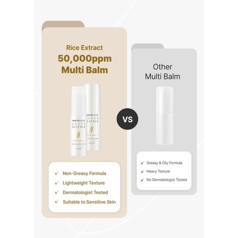 韓國 Thank You Farmer 米潤多效保濕棒 雙入組 – 韓系溫和修護滋潤棒 適合乾燥敏感肌 10g x 2 4