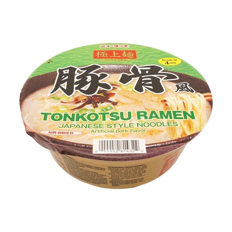 New Touch Tonkotsu Ramen -Japanese Style Noodles, Artificial Pork Flavor, 3.49 oz 【Ready in 4min】 6