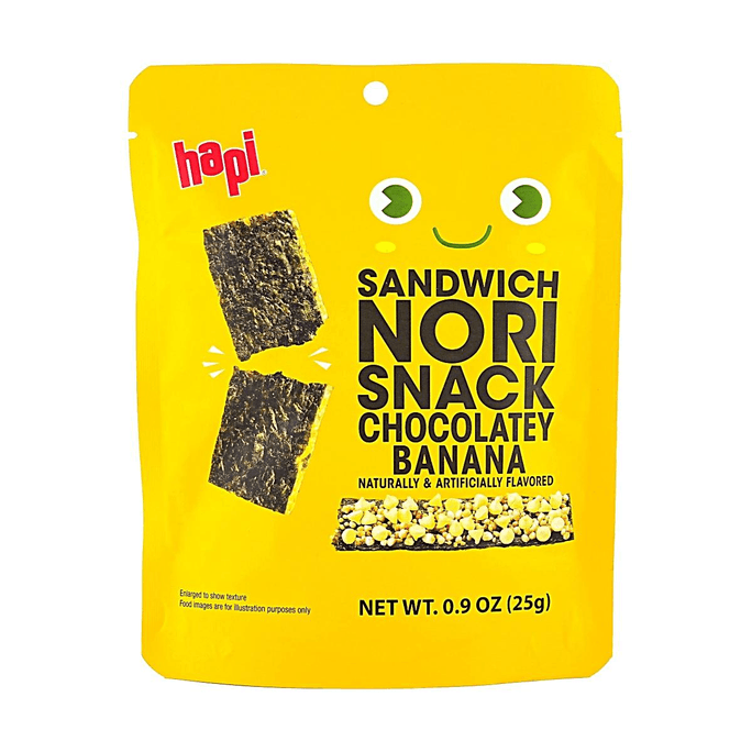 韩国HAPI 海苔夹心脆 香蕉巧克力味 25g