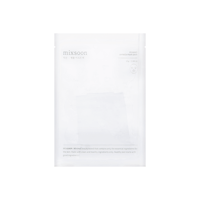 韓國MIXSOON純 積雪草面膜 鎮定舒緩 補水保濕 改善屏障 25g*5片入 敏感肌肉可用【ENHYPEN代言】 4