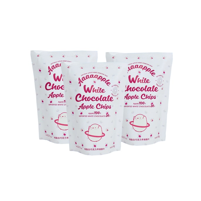 Dark Chocolate Apple Crisps 40g * 3 Bags