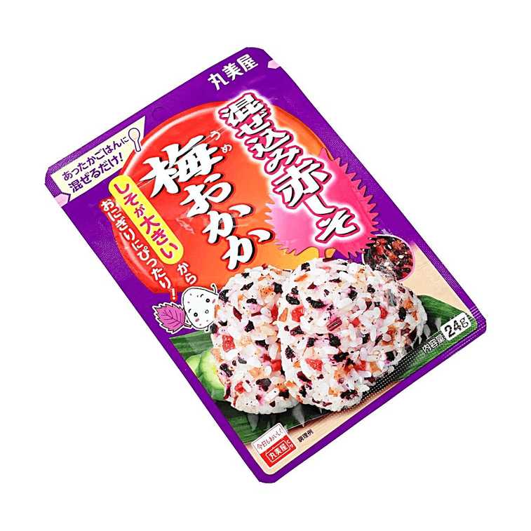 마제코미 아카지소 우메 오카카 0.8oz【큰 적소엽】【새콤달콤 입맛 돋우는 맛】【주먹밥에 완벽】 4