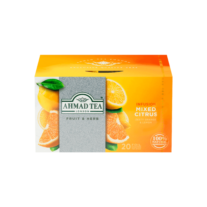 英国亚曼AHMAD TEA 英式柑橘花果茶 20袋入