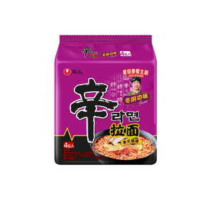 [중국 직송] 한국 농심 신라면 톰양꿍 맛 492g (4팩) 태국식 인스턴트 라면 매콤새콤 인스턴트 라면