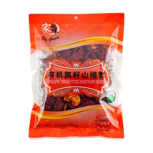 유기농 씨없는 말린 산사열매 100 g