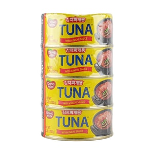 Oil-Soaked Tuna Chunks with Kimchi Sauce 5.29 oz*4 packs
