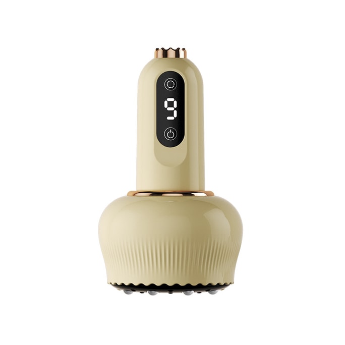 Electric scraping instrument household negative pressure cupping massager Beige
